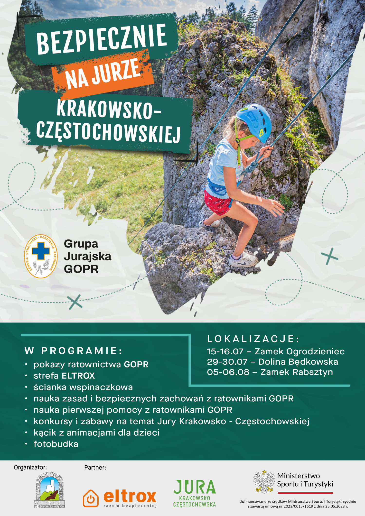 Akcja otrzymała wsparcie finansowe od Ministerstwo Sportu i Turystyki